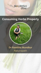 Consuming Herbs Properly